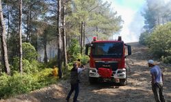 SON DAKİKA: Marmaris’te orman yangınına havadan ve karadan müdahale