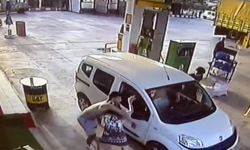 Fethiye’de Akaryakıt İstasyonunda Gasp Anı Kamerada