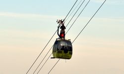 Bergama Teleferiğinde Nefes Kesen Tatbikat