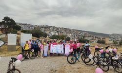 Meme kanseri farkındalığında pedal çevirdiler