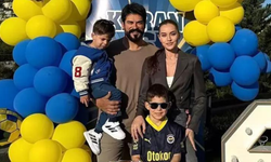 Burak Özçivit ile Fahriye Evcen çocuklarıyla Londra tatilinde