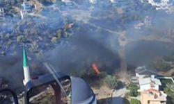 İzmir’in kuzeyinde dumanlar yükseliyor