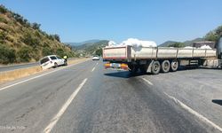 Milas-Söke Karayolu’nda maddi hasarlı trafik kazası yaşandı