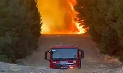 Alevlerin arasında mahsur kalan orman ekibi ölümden döndü