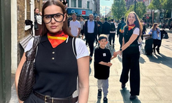 Fahriye Evcen’den Londra’dan aile pozları