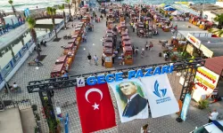 Güzelbahçe Gece Pazarı yenilendi, kapılarını törenle açtı