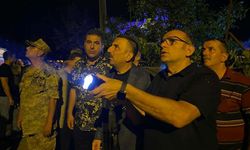 Zonguldak Valisi Hacıbektaşoğlu, yangın bölgesinde incelemelerde bulundu