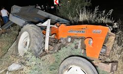Hafriyat kamyonu traktöre arkadan çarptı: 1 ölü, 1 yaralı