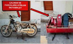 Hırsızların çalıp parçaladığı motosikletleri jandarma bulup sahiplerine teslim etti