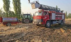 Kütahya’da 8 dönüm arazi ve 180 balya saman küle döndü