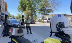 Kütahya’da dron destekli trafik denetimi