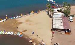 Marmaris Kızkumu’nda ruhsatsız yapıya mühür