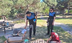 Polis piknikçileri yangınlar konusunda uyardı