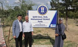 Şehit Muhammed Yılmaz’ın adı parkta yaşatılacak