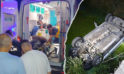 Kütahya’da otomobil çaya düştü: 2 yaralı