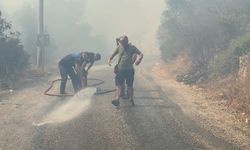 Makilik alanda çıkan yangın Bodrum’u alarma geçirdi