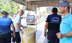 Zabıta ekiplerinden kaldırım müdahalesi