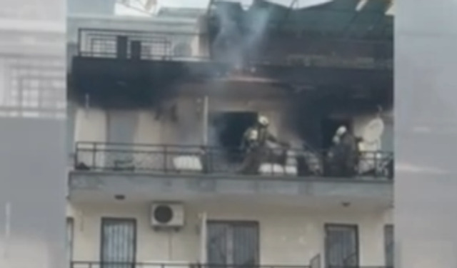Alsancak’ta Korkutan Yangın! Kıbrıs Şehitleri’nde Panik