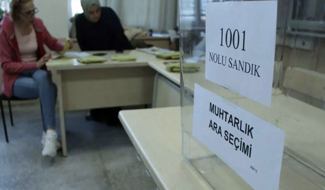 Boşalan muhtarlıklar için halk sandık başında