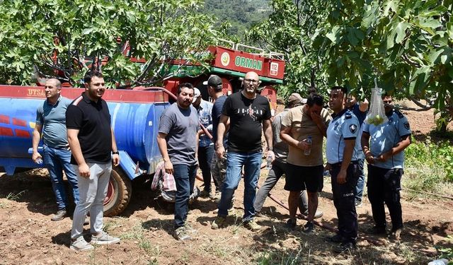 Başkan Zencirci yangın bölgesine gitti: Geçmiş olsun mesajı verdi