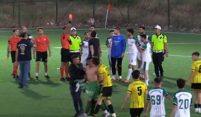 Afyon'da gol krizi sonrası amatör maçta ortalık karıştı