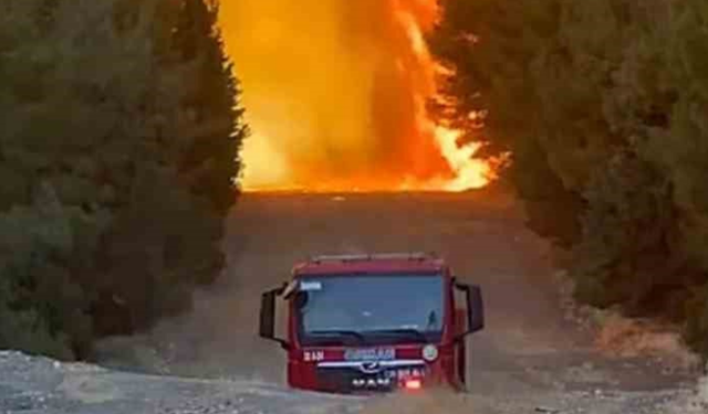 Alevlerin arasında mahsur kalan orman ekibi ölümden döndü