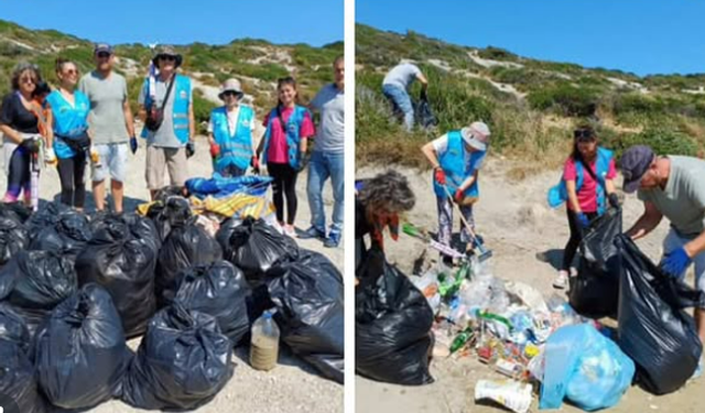 Foça'da Çevreciler Plajları Temizledi: “Gelmeyin, kirletip gitmeyin”