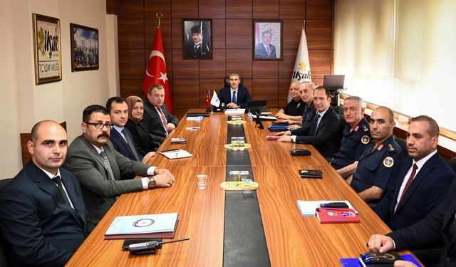 Uşak’ta asayiş ve güvenlik masaya yatırıldı