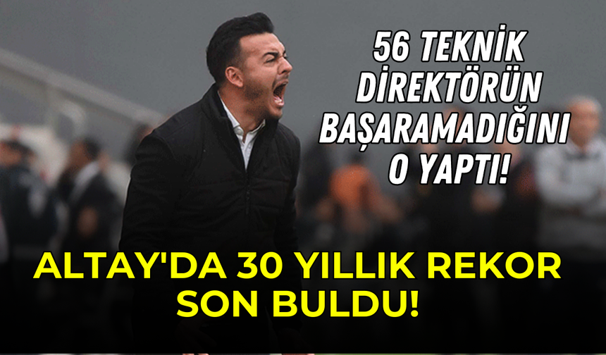 Altay'da 30 yıllık rekor son buldu!