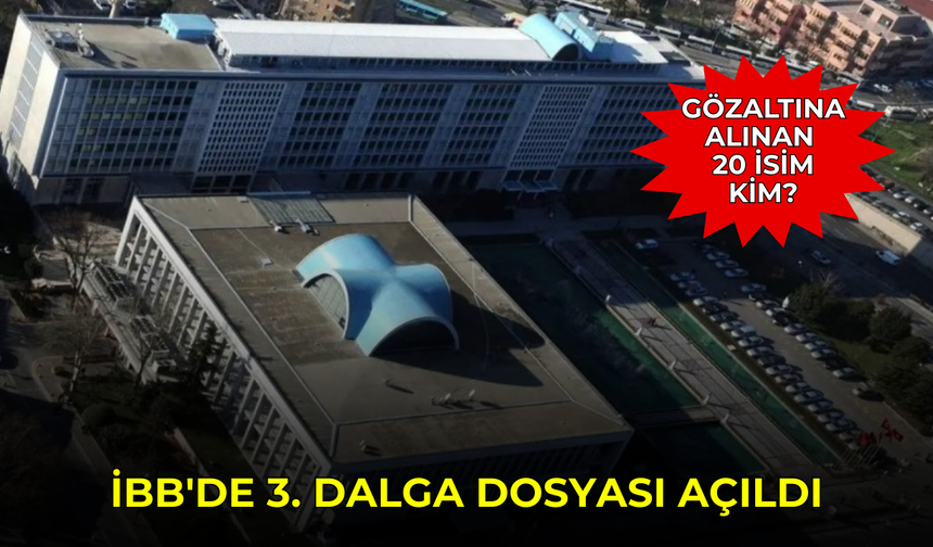 İBB 3. dalga operasyonunda isimler netleşti! Çağlayan’da gözaltı trafiği sürüyor