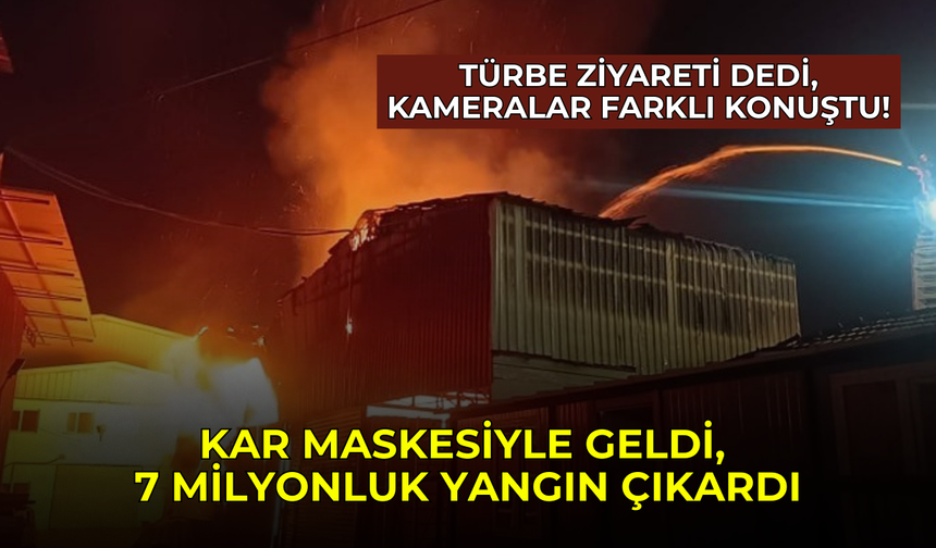 Denizli'de komşu ve doktorun kundaklama planı güvenlik kamerasında