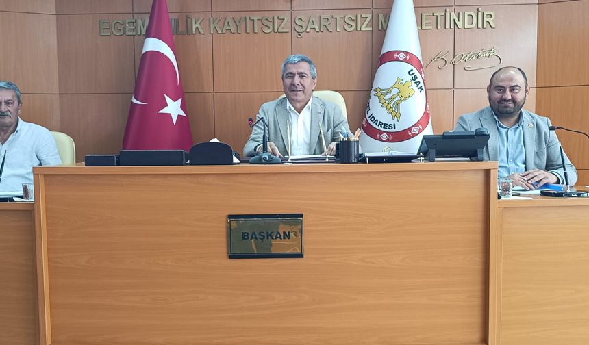 Uşak il genel meclis toplantısında önemli kararlar alındı