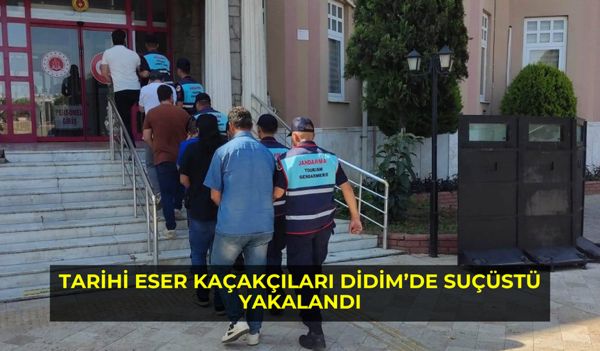 Tarihi eser kaçakçıları Didim’de suçüstü yakalandı