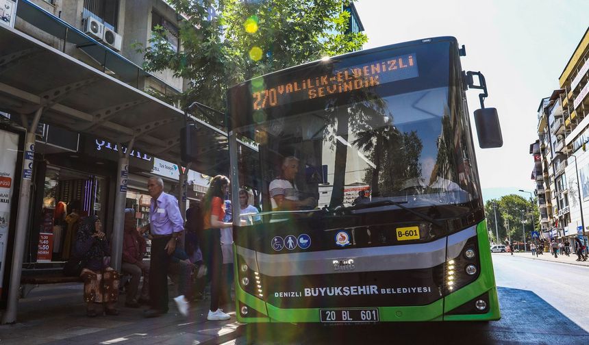 Denizli şehir içi ulaşımına zam