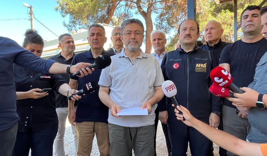 Bakan Yumaklı: Yangının enerjisi kırıldı