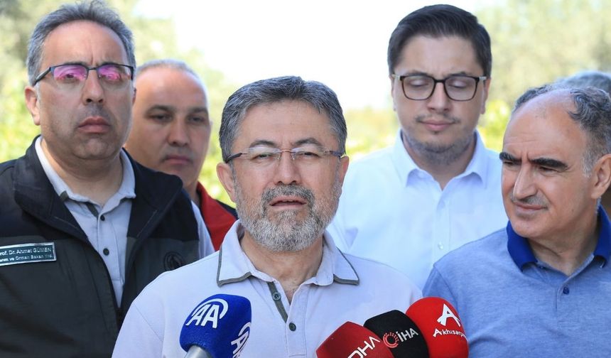 Yangınlar için seferberlik: Bakan Yumaklı bölgeden konuştu
