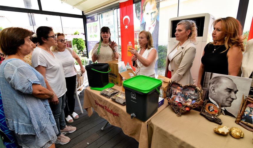 Bornova’da çocuklar çevre için resim yaptı