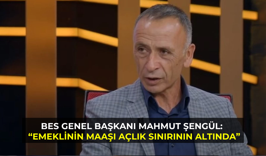 BES Genel Başkanı Mahmut Şengül: “Emeklinin maaşı açlık sınırının altında”