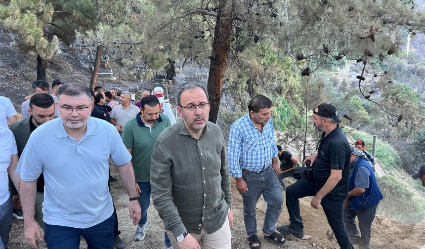 Yangın bölgesinde Kasapoğlu: "Canımız acıyor"