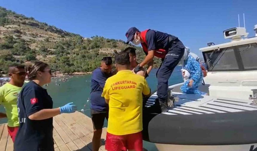 Dalaman açıklarında teknede yaralanan vatandaşın tıbbi tahliyesi gerçekleştirildi