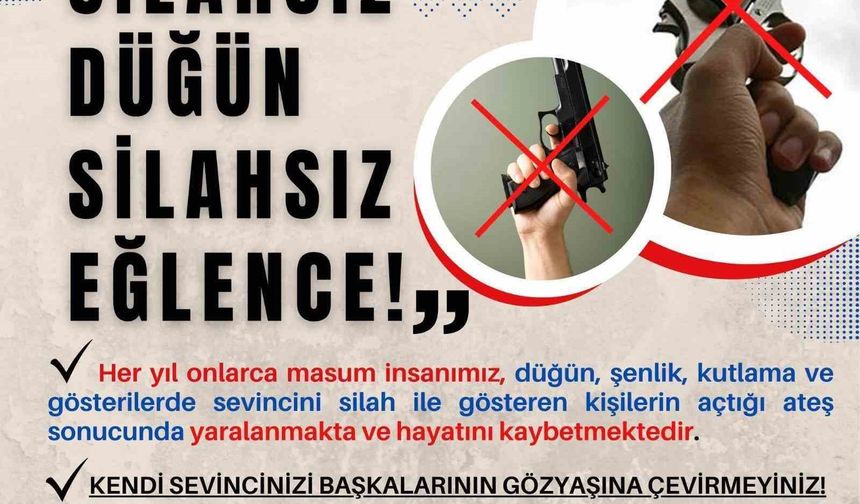 Uşak jandarmasından ’Silahsız düğün, silahsız eğlence’ uyarısı