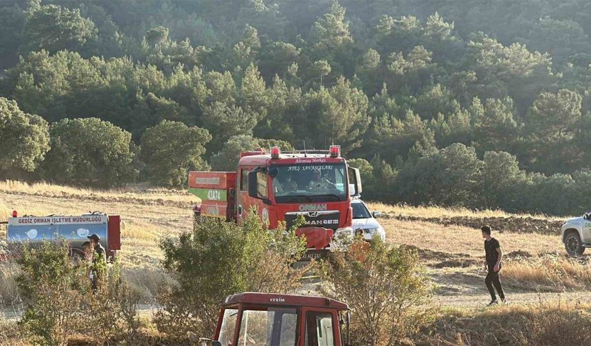 Uşak’ta ormanlık alana sıçrayan yangın kontrol altına alındı