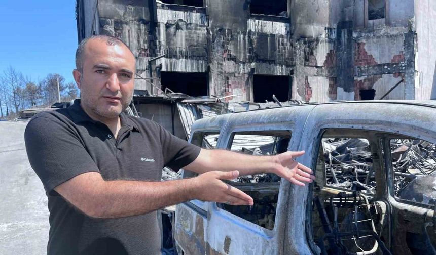 Yangından etkilenen Otokent, enkaz halde yardım bekliyor