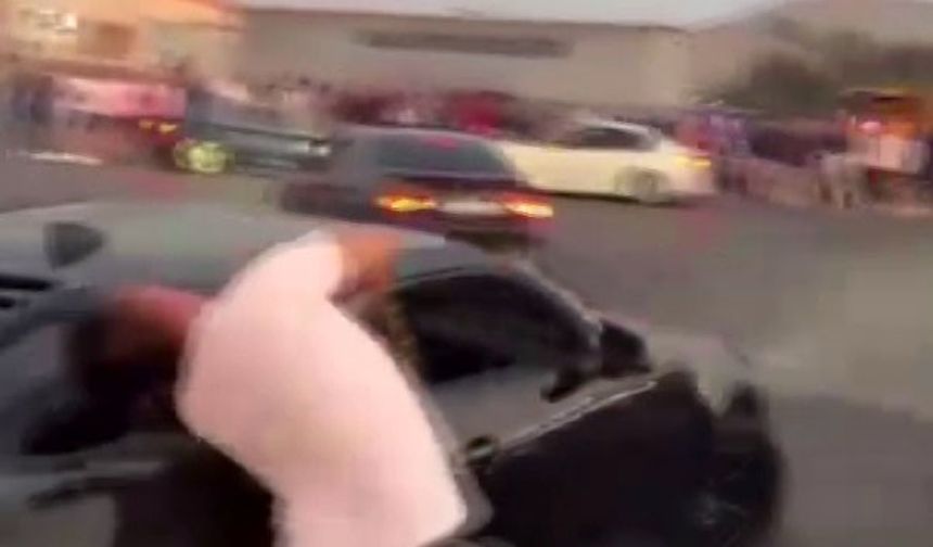 İzmir’de drift gösterisinde araç seyirciye çarptı